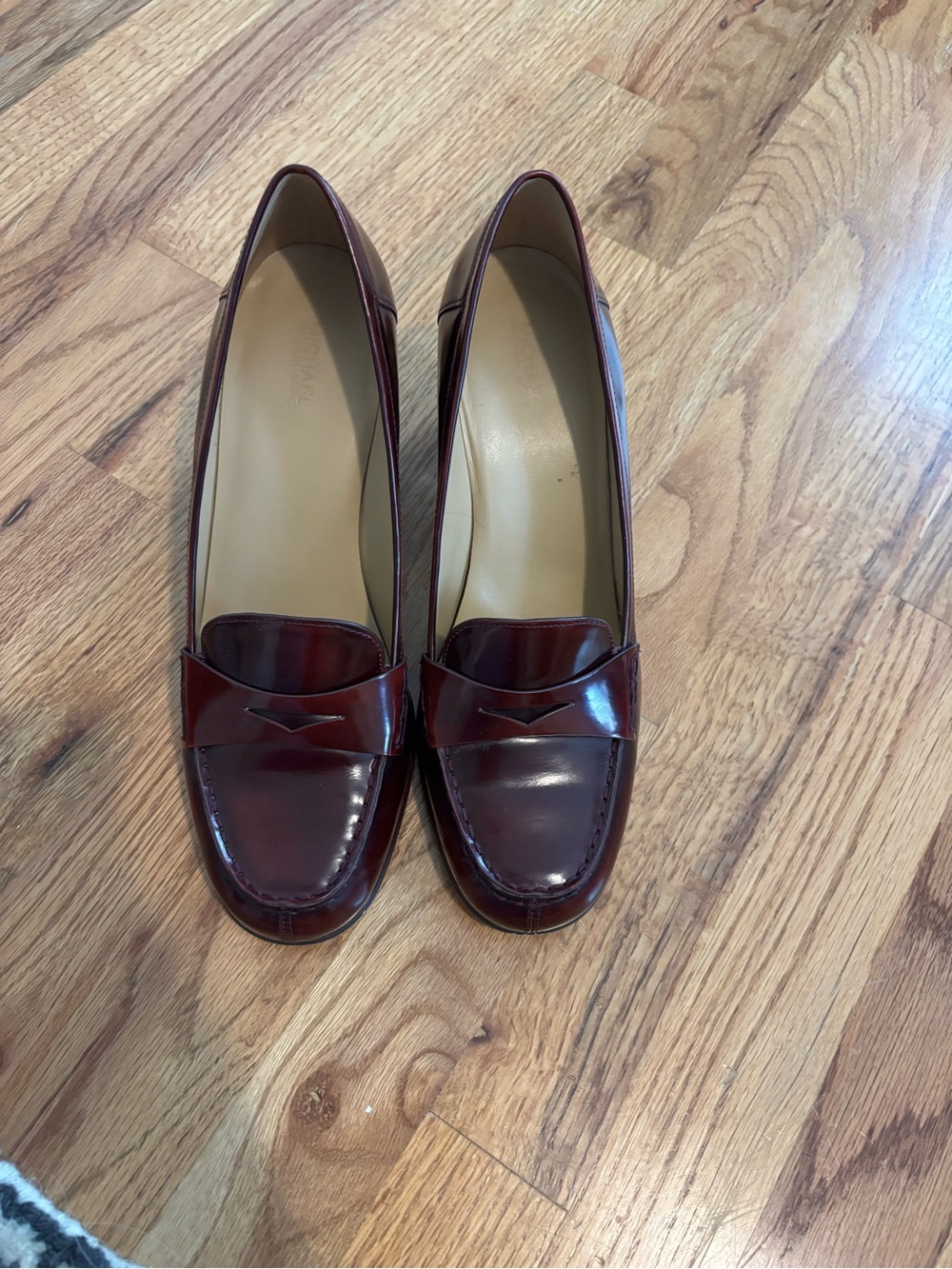 Michael Kors Burgundy Patent Leather Heels